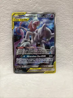 Pokemon Mewtwo & Mew GX SM191 Black Star Promo - Image 1