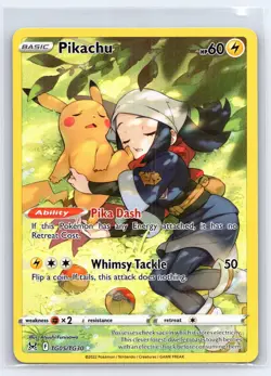 Pikachu Pokemon TCG Lost Origin Trainer Gallery TG05/TG30 Ultra Rare - Image 1