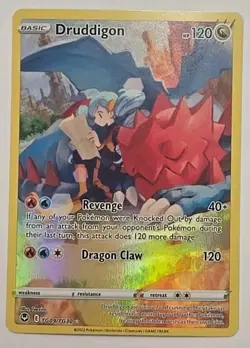 Pokemon TCG Druddigon TG09/TG30 Silver Tempest Holo 2022 NM - Image 2
