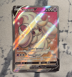 Pokemon TCG Alcremie V Ultra Rare Full Art 064/072 Shining Fates Holo 170 HP - Image 1