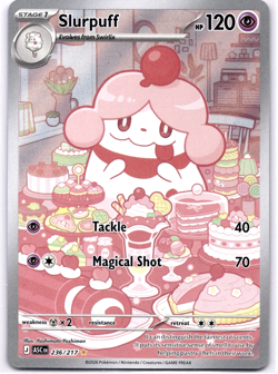 Pokemon TCG Slurpuff 236/217 Ascended Heroes Full Art Holo Rare Near Mint - Image 1