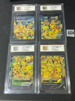Pikachu V-union Promo 109/S-P - 112/S-P Combination Set - Pokemon Grade 10 - Image 1