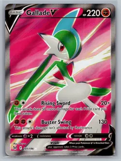 Gallade V 181/196 Ultra Rare Lost Origin Pokemon Near Mint - Image 1