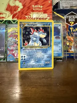 Pokemon TCG: Feraligatr Holo Neo Genesis 1st Edition NM-/LP+ - Image 1