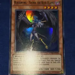 Konami Yu-Gi-Oh! Blackwing - Shura the Blue Flame LC5D-EN114 Ultra Rare Holo 1st - Image 3