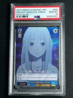 Weiss Schwarz Japanese Re: Zero Moonlight Shining Emilia RZ/S116-089S SR PSA 10 - Image 1