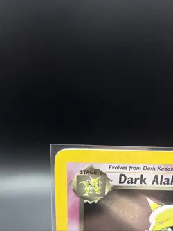 Pokemon Dark Alakazam TCG Team Rocket 1st Edition Holo Rare Card MP 1/82 LP - Image 2
