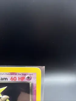 Pokemon Dark Alakazam TCG Team Rocket 1st Edition Holo Rare Card MP 1/82 LP - Image 3