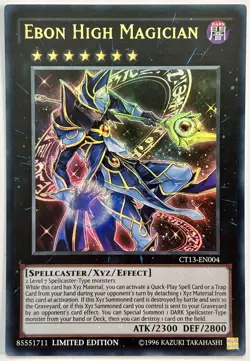 CT13-EN004 Ebon High Magician - Ultra Rare Ltd. Edition Near Mint YuGiOh Card - Image 1