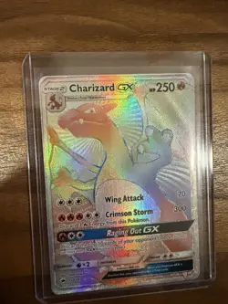 Rainbow Charizard GX Burning Shadows Secret Rare Card 150/147 - Image 1