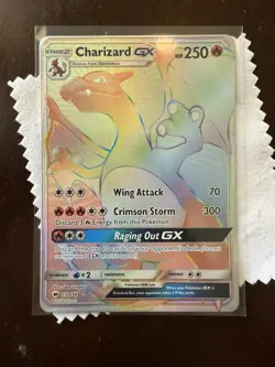 Rainbow Charizard GX Burning Shadows Secret Rare Card 150/147 - Image 2