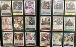 One Piece CCG Binder Collection Lot (English) + Binder -315 Cards NM No Dupes - Image 3