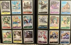 One Piece CCG Binder Collection Lot (English) + Binder -315 Cards NM No Dupes - Image 4