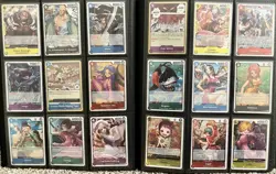One Piece CCG Binder Collection Lot (English) + Binder -315 Cards NM No Dupes - Image 5