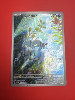 Pokemon Clauncher 205/198 Illustration Rare Full Art Holo Card - Image 1