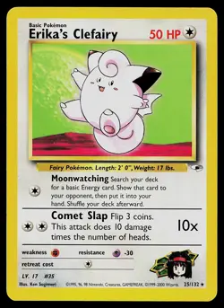 Pokemon Card - Erika's Clefairy Gym Challenge 40/132 Rare Non Holo - Image 1
