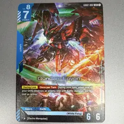 Bandai Gundam Epyon LR Unit Card GD02-002 Gundam War Zechs Merquise - Image 1