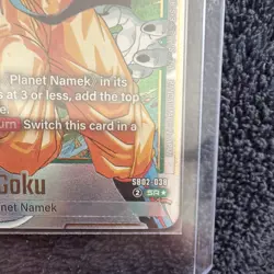 Son Goku SB02-038 SR Foil Super Rare Dragon Ball Super Card Game Battle - Image 4