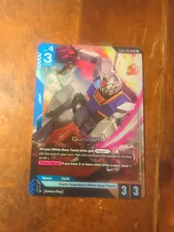 Gundam (GD01-001) - Newtype Rising #GD01-001 LR - NM Holo Foil Gundam Card Game - Image 2