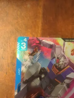 Gundam (GD01-001) - Newtype Rising #GD01-001 LR - NM Holo Foil Gundam Card Game - Image 4
