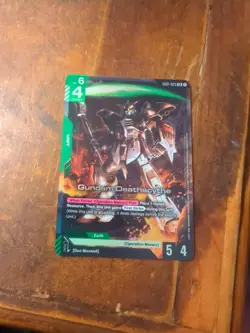 Gundam Deathscythe Gundam The Card Game G001-025 LR Legendary Rare Holo Foil - Image 1