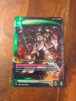 Gundam Deathscythe Gundam The Card Game G001-025 LR Legendary Rare Holo Foil - Image 2