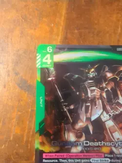 Gundam Deathscythe Gundam The Card Game G001-025 LR Legendary Rare Holo Foil - Image 4