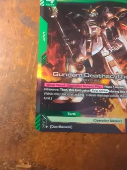 Gundam Deathscythe Gundam The Card Game G001-025 LR Legendary Rare Holo Foil - Image 5