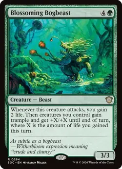 NM Blossoming Bogbeast, MTG, Strixhaven Commander, Magic the Gathering, 264 - Image 1
