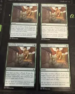 Insatiable Appetite X4 Throne of Eldraine Magic the Gathering MTG - Image 1
