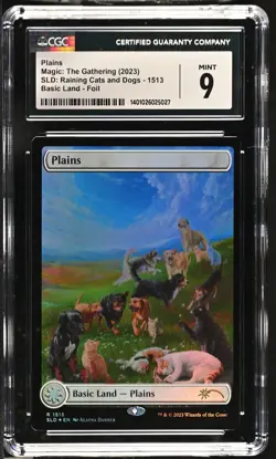 PLAINS Secret Lair Foil Rare CGC 9 MTG [Nostalgium] - Image 1