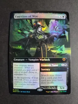 Emeritus of Woe (Extended Art Foil) Mythic MTG Secrets of Strixhaven - Image 1