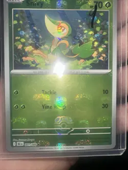 Pokemon Snivy 001/086 (Master Ball Pattern) Sv: Black Bolt Reverse Holo NM/M+ - Image 1