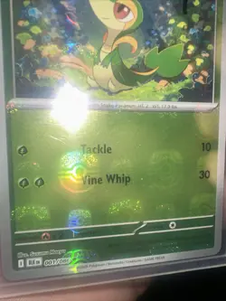 Pokemon Snivy 001/086 (Master Ball Pattern) Sv: Black Bolt Reverse Holo NM/M+ - Image 3