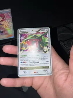 POKEMON RAYQUAZA C LV.X DP47 DIAMOND & PEARL HOLO PROMO CARD 120 HP TCG - Image 1