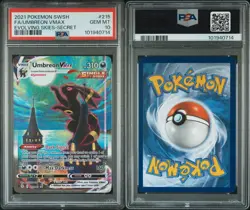 2021 POKEMON SWORD & SHIELD EVOLVING SKIES SECRET FULL ART/UMBREON VMAX PSA 10 - Image 2