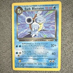 Pokemon Team Rocket Dark Blastoise Rare 20/82 Stage 2 70 HP English Card - Image 1