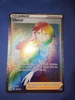 Cheryl 173/163 Full Art Rainbow Secret Rare Pokemon Battle Styles Heavy Play - Image 1