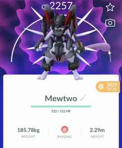 Pokemon Go PTC Acc, Guaranteed Lucky Armor Mewtwo - Image 1
