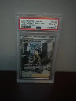 Pokemon PSA 10 Cynthia's Ambition GG60 Crown Zenith - Image 1