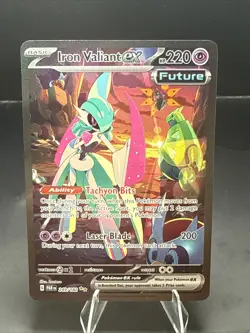 Pokemon Iron Valiant ex 249/182 SV04: Paradox Rift Holo - Image 1