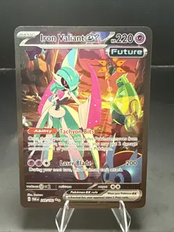 Pokemon Iron Valiant ex 249/182 SV04: Paradox Rift Holo - Image 2