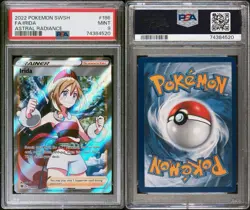 Pokemon Irida TCG Full Art Trainer Astral Radiance 186/189 PSA 9 - Image 1