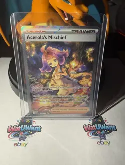 Pokemon Acerola's Mischief 183/132 Holo Full Art Trainer SIR - Image 1