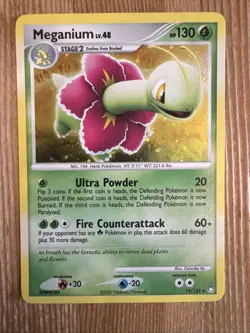 Meganium 13/123 Holo Mysterious Treasures Pokemon LP - Image 1