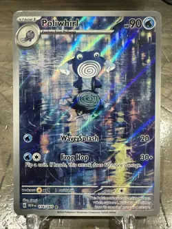 Pokemon Poliwhirl Illustration Rare Holo 176/165 Scarlet & Violet 151 - Image 1
