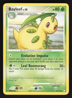 Bayleef 41/123 Pokemon TCG Mysterious Treasures LP - Image 1