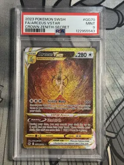 2023 Pokemon Sword and Shield Crown Zenith FA Arceus VSTAR #GG70 PSA 9 - Image 1