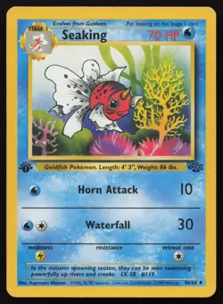 Seaking 46/64 1st Edition Uncommon Jungle Pokemon LP - Image 1