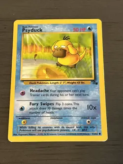 Psyduck 53/62 Fossil Pokemon TCG LP - Image 1